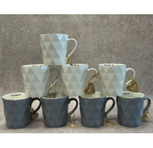 20703 Чашка "Грані" (золото) 360 мл - фото