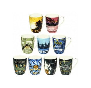 2091-02 Чашка 350мл Полювання та рибальство - фото