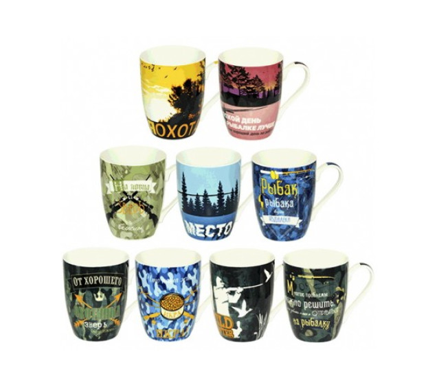 2091-02 Чашка 350мл Полювання та рибальство - фото