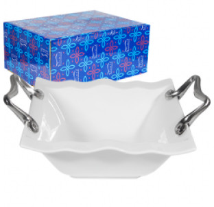 21-1919 Цукерниця з ручками 20*20*8см - фото