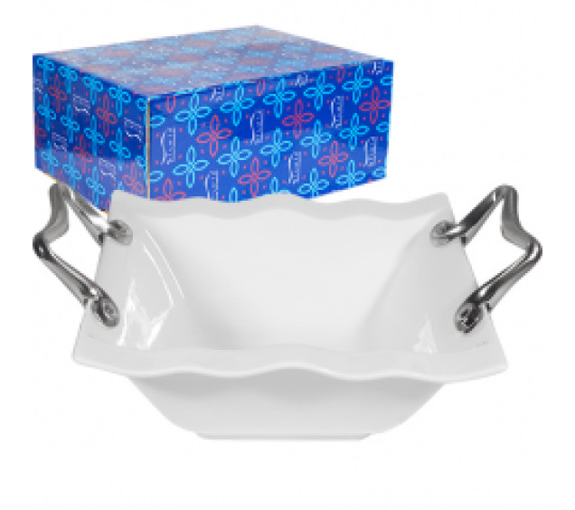 21-1919 Цукерниця з ручками 20*20*8см - фото