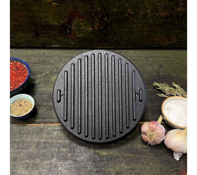 MS210 Прес-гриль 20см/3,3 кг чавунний круглий - фото 4