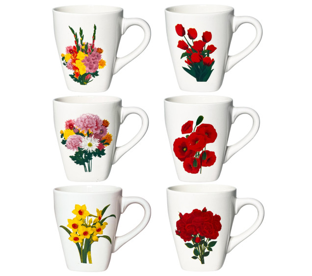 212-11 Чашка Квіти 240 мл - фото