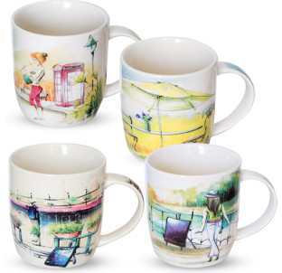 218-04 Чашка Місто 360мл - фото