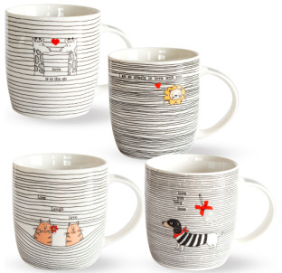 218-06 Чашка Смужка 360мл - фото