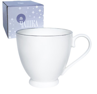 2225-4 Чашка подарункова Срібло 440 мл - фото