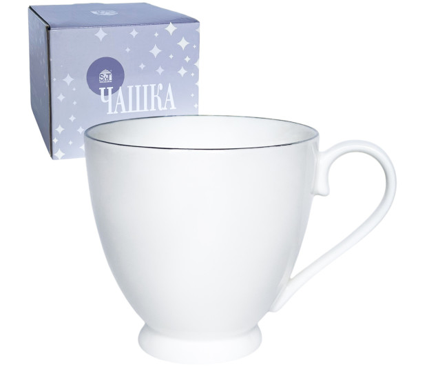 2225-4 Чашка подарункова Срібло 440 мл - фото