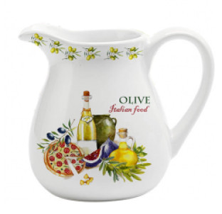 2234-13/У Глечик "Італійські страви" (об-м-1л, h-14см)(без подарункової упаковки) - фото