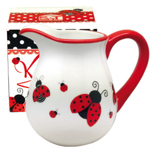 2234-17 Глечик "Божа корівка" (об-м-1л, h-14см) - фото