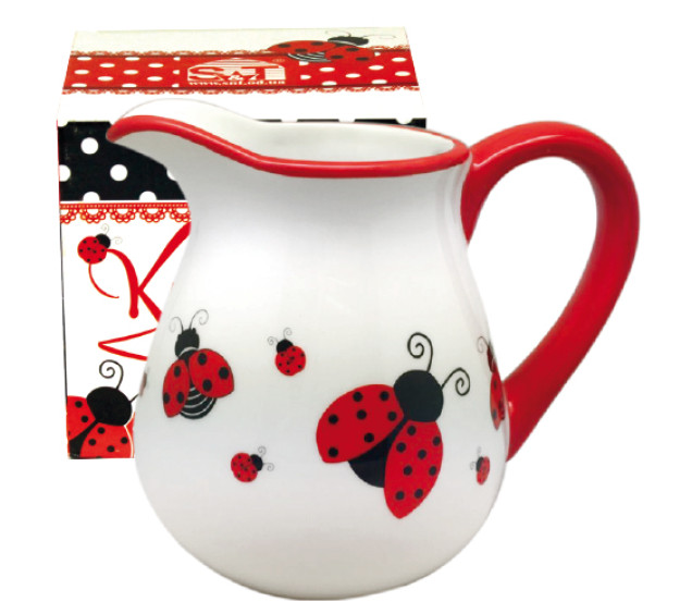 2234-17 Глечик "Божа корівка" (об-м-1л, h-14см) - фото