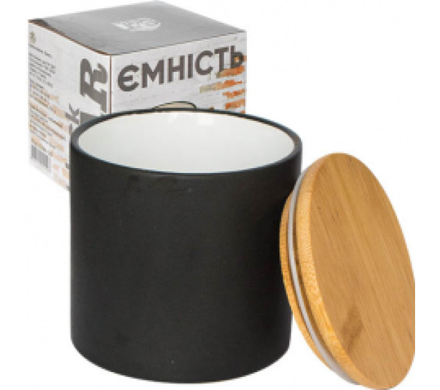 2244-10 Ємність чорна 420мл - фото