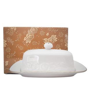 2255 Масельничка 19,5*13,5см Біла ніч - фото