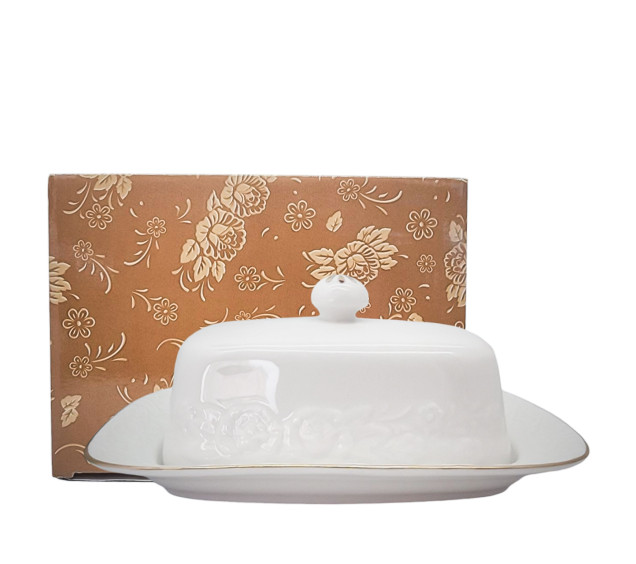 2255 Масельничка 19,5*13,5см Біла ніч - фото