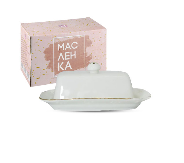 2255/1 Масельничка 19,5*13,5см Біла ніч - фото