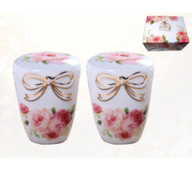 2277/1 Набір для солі та перцю Бант (в.6,8см) - фото