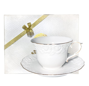 2340 Набір чайний 2пр. 220мл Біла ніч - фото