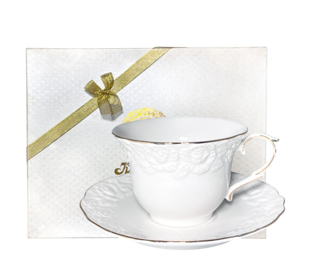 2340 Набір чайний 2пр. 220мл Біла ніч - фото