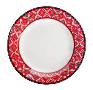 30000-005 Тарілка 7' Вишиванка червоний ромб - фото