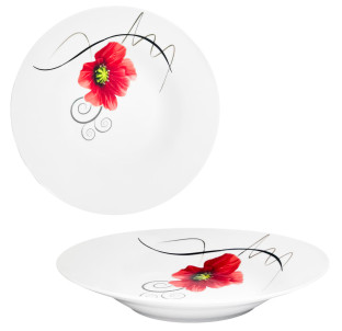 30003-1472 Тарілка суп 8' Мак(36) - фото