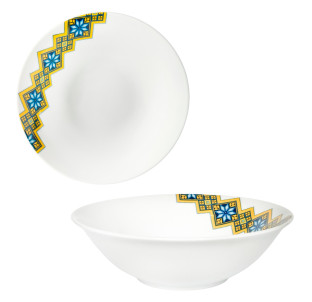 30004-006 Салатник 6' Вишиванка жовто-блакитний ромб - фото