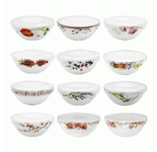 30054/2 Салатник мікс 6' - 600мл (без подарункової упаковки) - фото