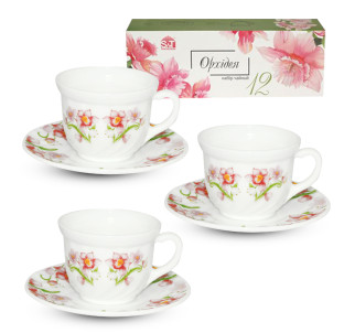 30055-001 Набір чайний 12пр. Орхідея (190мл) - фото