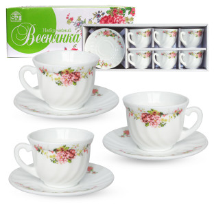 30055-15035 Набір чайний 12пр. Веснянка (190мл) - фото