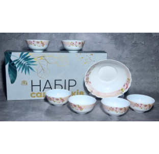 30056-1303 Набір салатників 7 шт (1 шт-8 ' - 800мл, 6 шт-4,5' - 260)  "Боніка" - фото