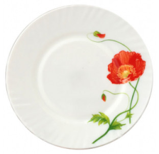 30057-02-1067 Тарілка 8' Червоний мак - фото