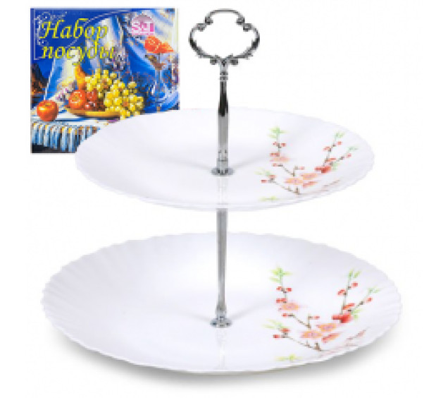 30090-61122/У Цукерниця 2х ярусна (8,5'/10,5') Японська вишня (універсальна коробока) - фото