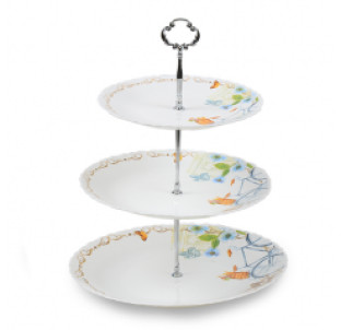 30091-130/У Цукерниця 3-х ярусна (8,5'/10.5'/12') Весна (без упаковки) - фото