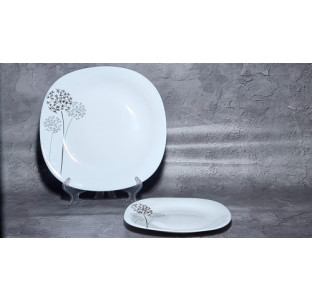 30158-1305 Тарілка 10,5' Квадрат "Одуван" - фото