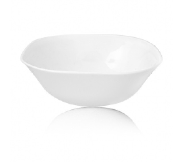 30160-00 Салатник 7' Білий квадрат - фото