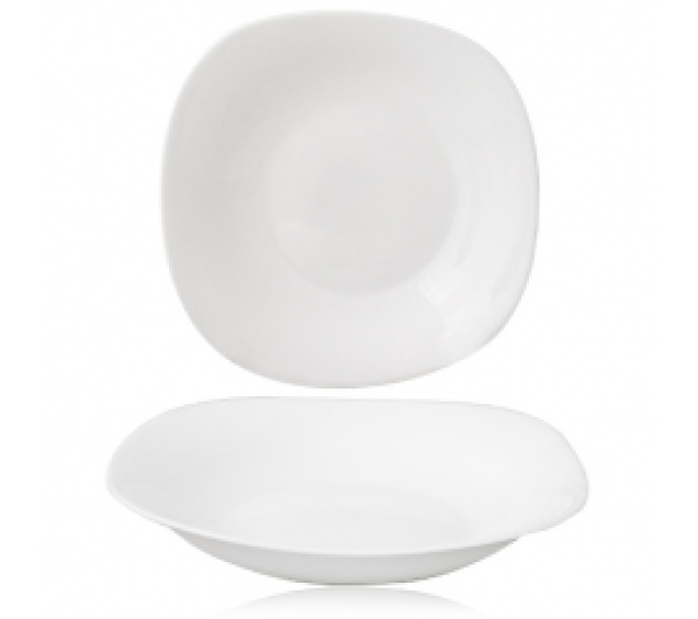 30162-00 Тарілка супова 9' Біла квадрат - фото