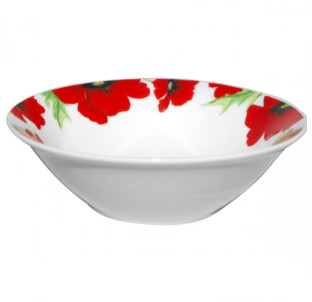 3077 Салатник 6' Червоний мак 72) - фото