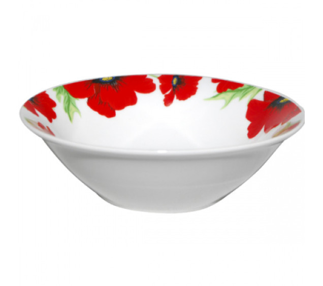 3077 Салатник 6' Червоний мак (48) - фото