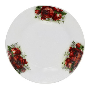 308 Тарілка 7,5' 802 Троянда червона - фото