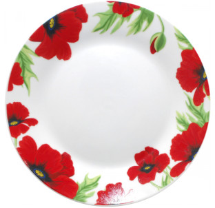 3081 Тарілка 9' Червоний мак (36) - фото