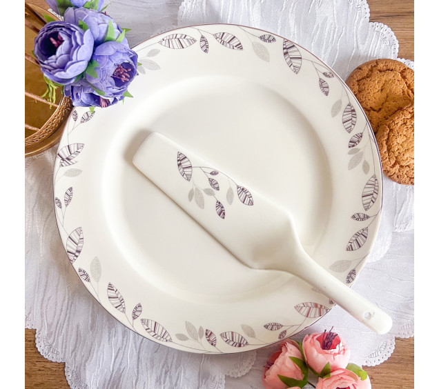 3085-3 Набір для торта 2пр. Патіо (d-27см) - фото 1