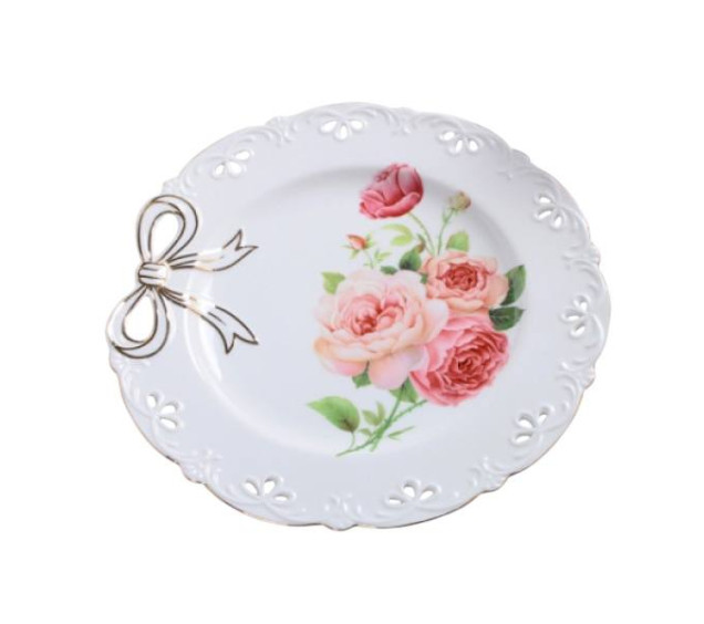 30876/1 Тарілка Бант (d19см) (без подарункової упаковки) - фото