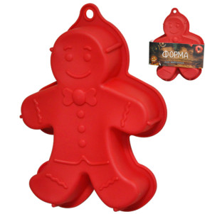 3200-25 Форма для випікання Чоловічок 27*20.5*4.5см - фото