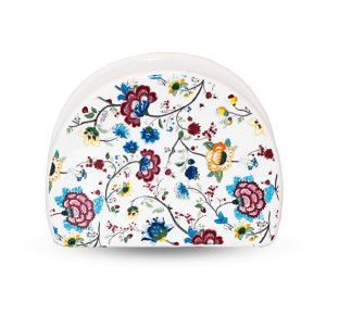 3662-10/1 Серветниця "Квітковий шовк" (довжина-10см, h-8см)(без подарункової  упаковки) - фото