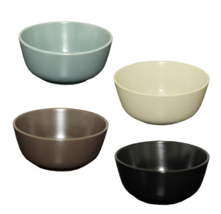 3571 Миска 640мл 4кол(блакитний, білий, чорний, коричневий) - фото