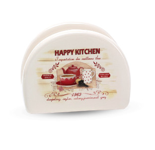 3662-11/1 Серветниця "Happy Kitchen" (довжина-10см, h-8см)(без подарункової упаковки) - фото