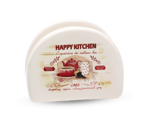 3662-11/1 Серветниця "Happy Kitchen" (довжина-10см, h-8см)(без подарункової упаковки) - фото