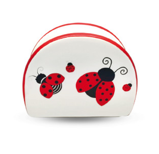 3662-17/1 Серветниця "Божа корівка" (довжина-10см, h-8см)(без подарункової упаковки) - фото