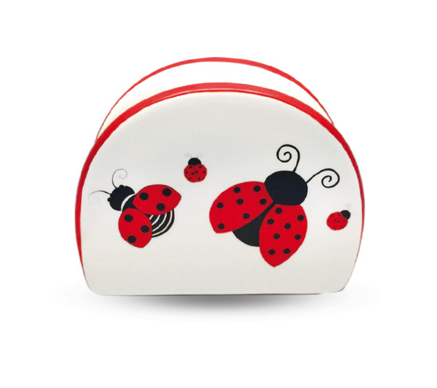 3662-17/1 Серветниця "Божа корівка" (довжина-10см, h-8см)(без подарункової упаковки) - фото