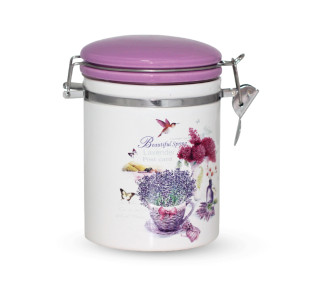 629-6/1 Ємність для сипучих продуктів 700 мл "Прованс" (d-9,5см, h-11)(без подарункової упаковки) - фото