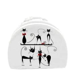 3662-12/1 Серветниця "Чорна кішка" (довжина-10см, h-8см)(без подарункової упаковки) - фото