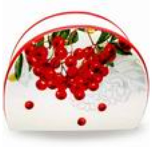 3662-14/1 Серветниця "Калина червона" (довжина-10см, h-8см)(без подарункової упаковки) - фото